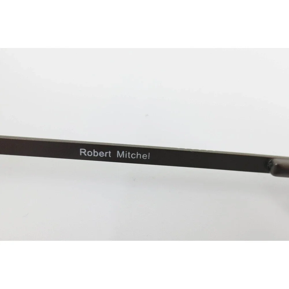 Robert Mitchel RM 202124 BK Black Gunmetal Semi Rimless Rectangular Eyeglasses